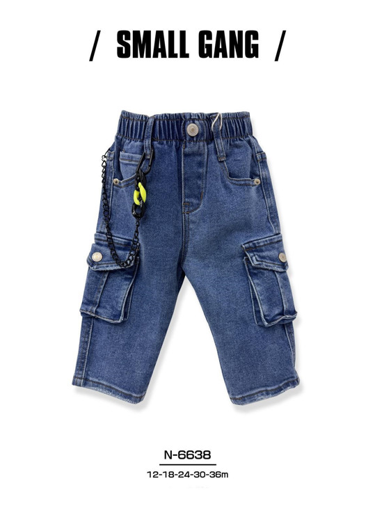 Immagine di Jeans neonato autunno Small Gang Art. N6638