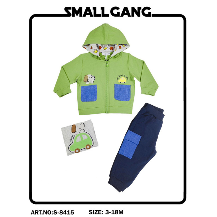 Immagine di Coordinato neonato primavera Small Gang Art. S8415