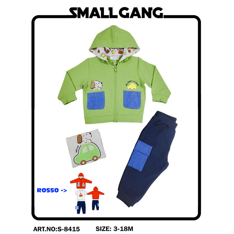 Immagine di Coordinato neonato primavera Small Gang Art. S8415