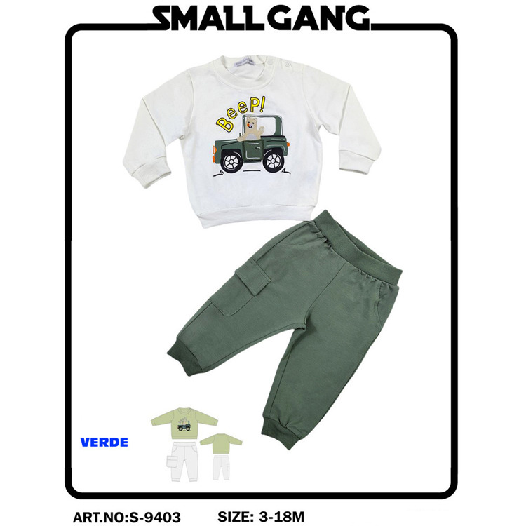 Immagine di Completo neonato primavera Small Gang Art. S9403