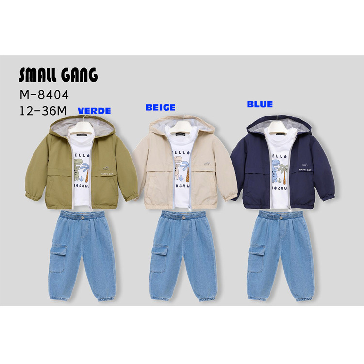 Immagine di Coordinato neonato primavera Small Gang Art. M8404