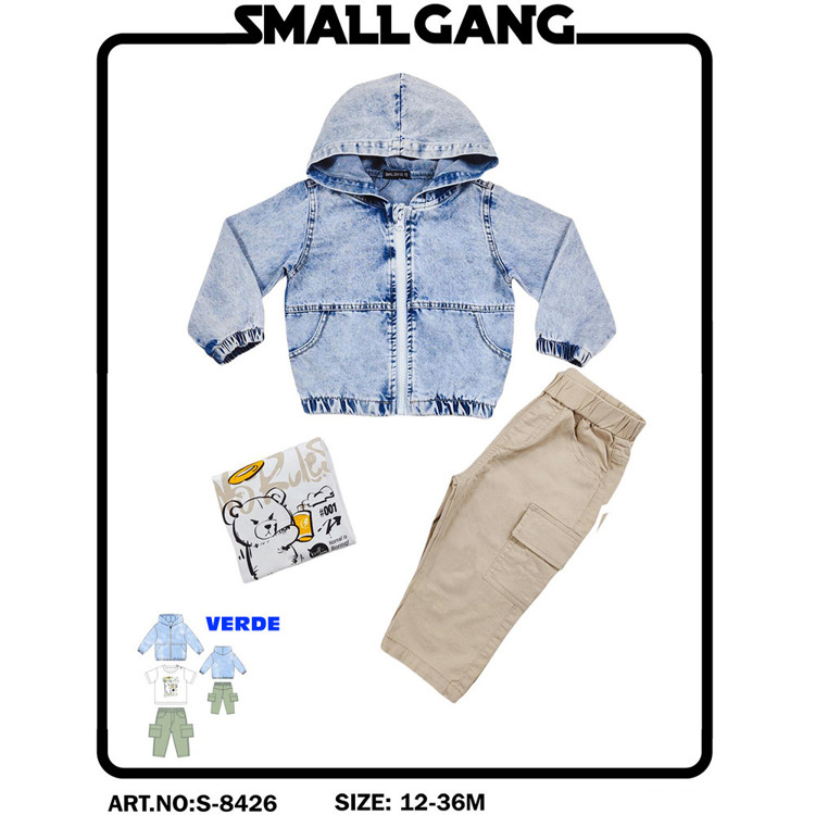 Immagine di Coordinato neonato primavera Small Gang Art. S8426