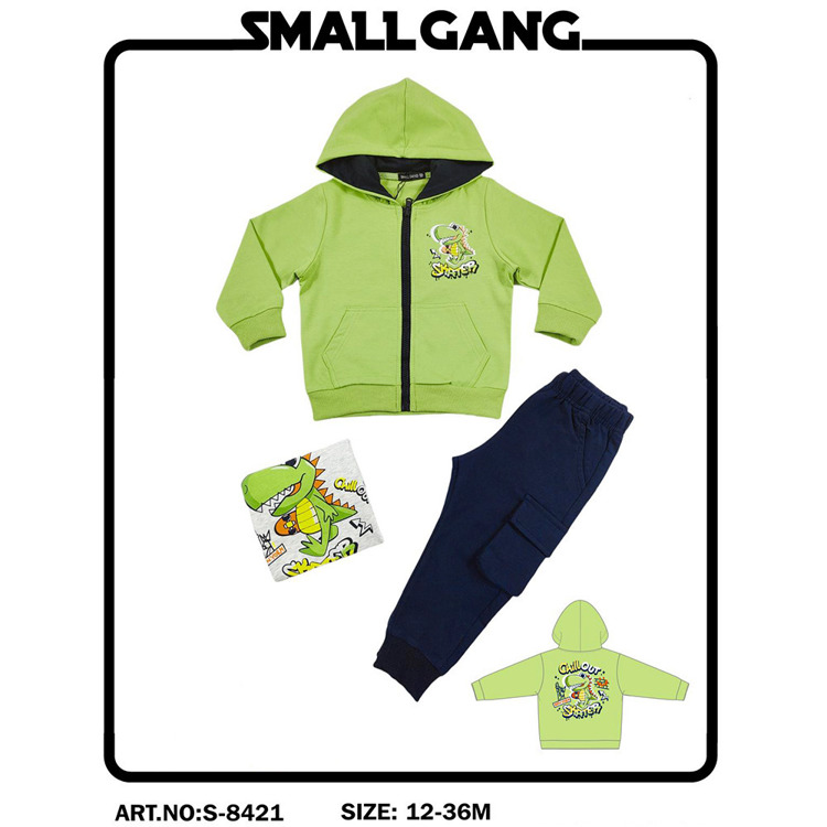 Immagine di Coordinato neonato primavera Small Gang Art. S8421