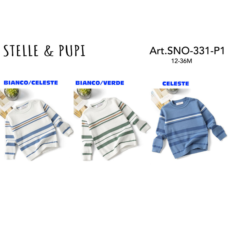 Immagine di Maglia primavera neonato Stelle & Pupi Art. SNO331